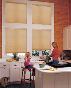 Hunter Douglas -Applause® honeycomb shades with EasyRise™  cord loop 