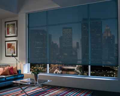 Hunter Douglas - Designer Screen Roller Shades with Continuous Cord Loop
